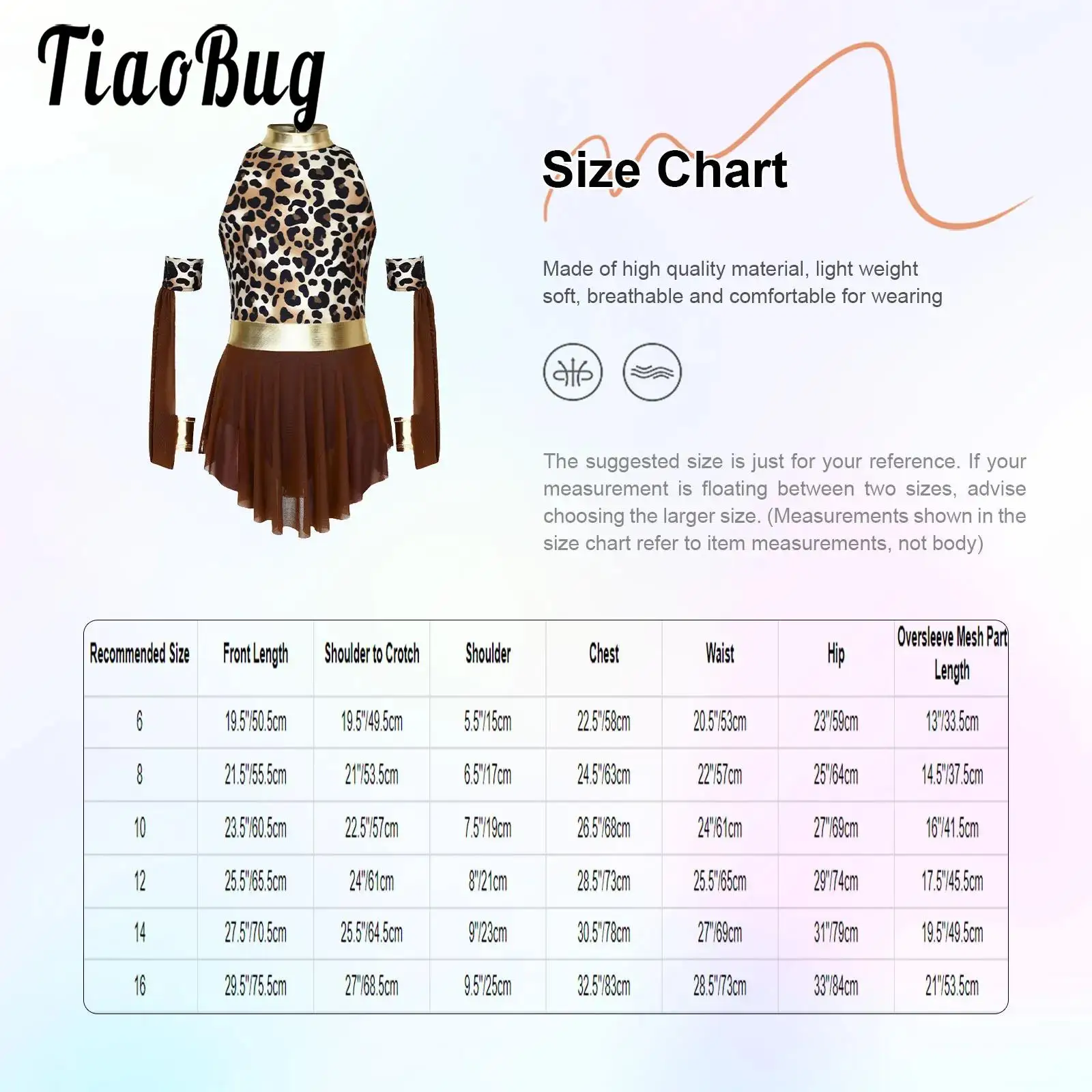

Kids Girls Halloween Prehistoric Cave Costume Leopard Print Leotards Patchwork Sleeveless Mesh Dress and Matched Oversleeves