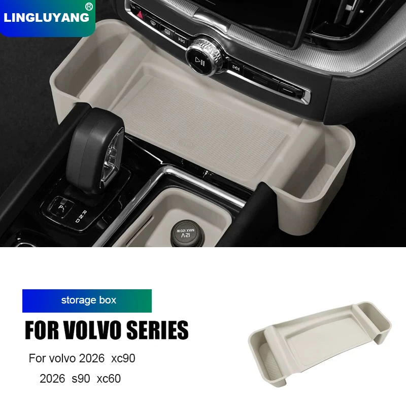 Für Volvo XC90 S90 XC60 2026 Auto-Zentrales Steuergerät Aufbewahrungsbox Innenraum-Dekoration