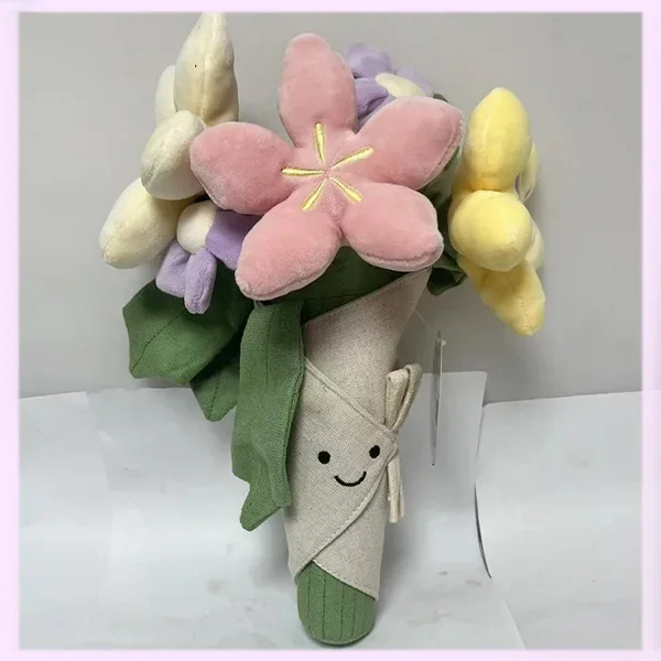 Jelly Cat Fun Hand Holding Tulip Potted Plush Flower Bundle Toy Girl Graduation Wedding Gift Birthday Gift Valentine's Day Gift