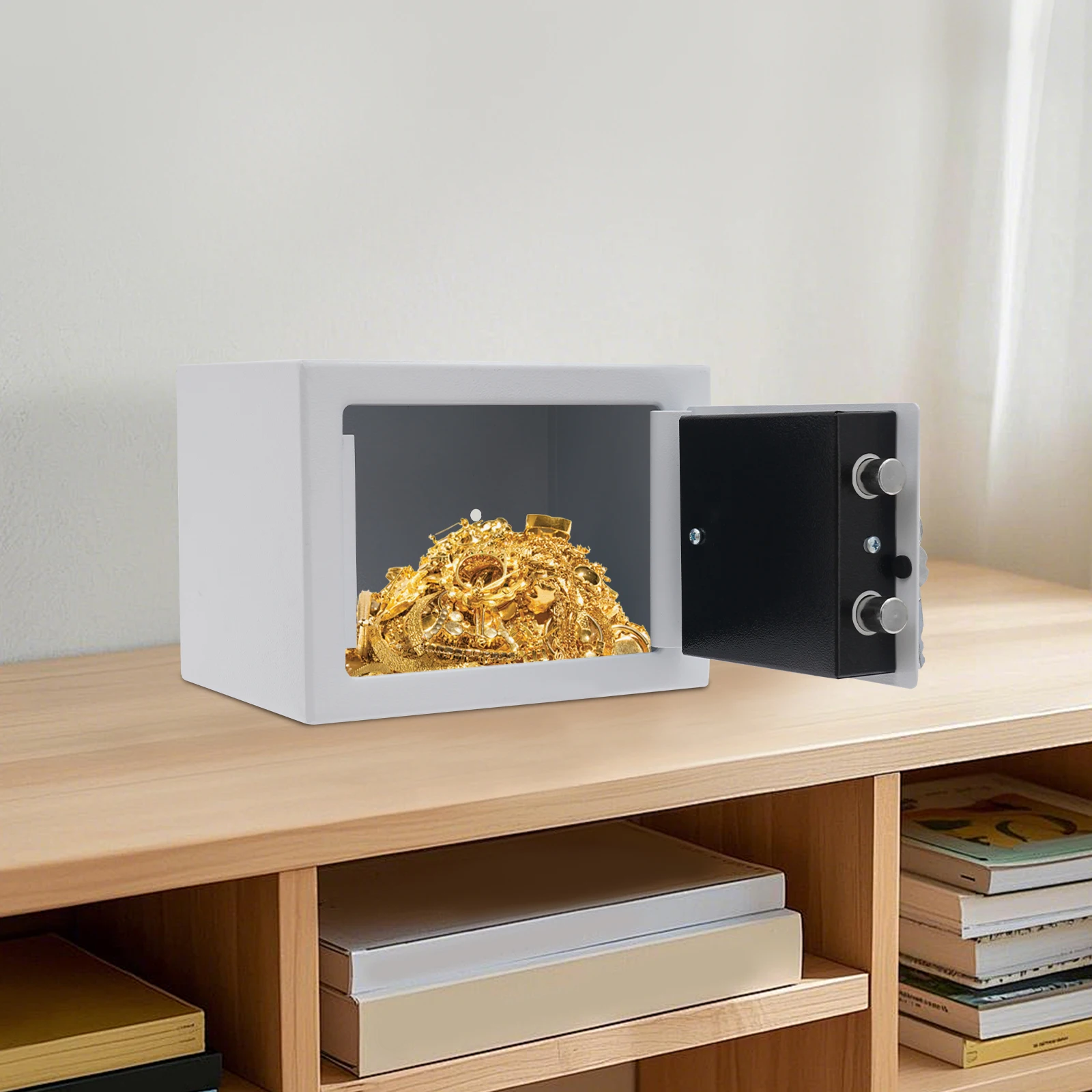 

Modern Small Safe Box with Drop Slot Safe Box for Money Cash Safe Box for Cabinets
