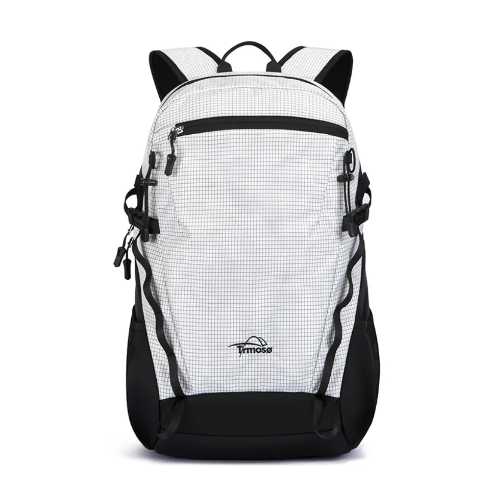 Luxury Unisex Large Capacity Solid Color Backpack with reflective And strip Rescue whistle Outdoor Bag For Travel Camping Hiking