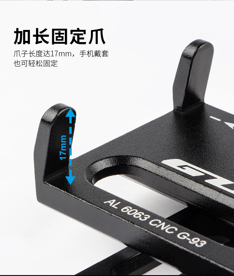 Gub g95 aluminium fahrrad telefon halter halterung stiel fahrrad telefon headset halterung passt für 1-1/8 "1/8mm gabel für 4, 5-7 zoll gps telefon – Detail 30