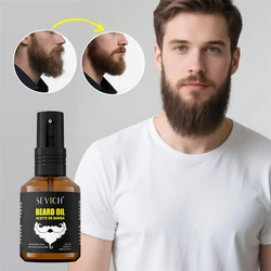 Rosemary Beard Growth Oil For Men Beard Fast Regrowth Thickener Beard Care Hair Growth Product Beard Grooming Enhancer Hair Care