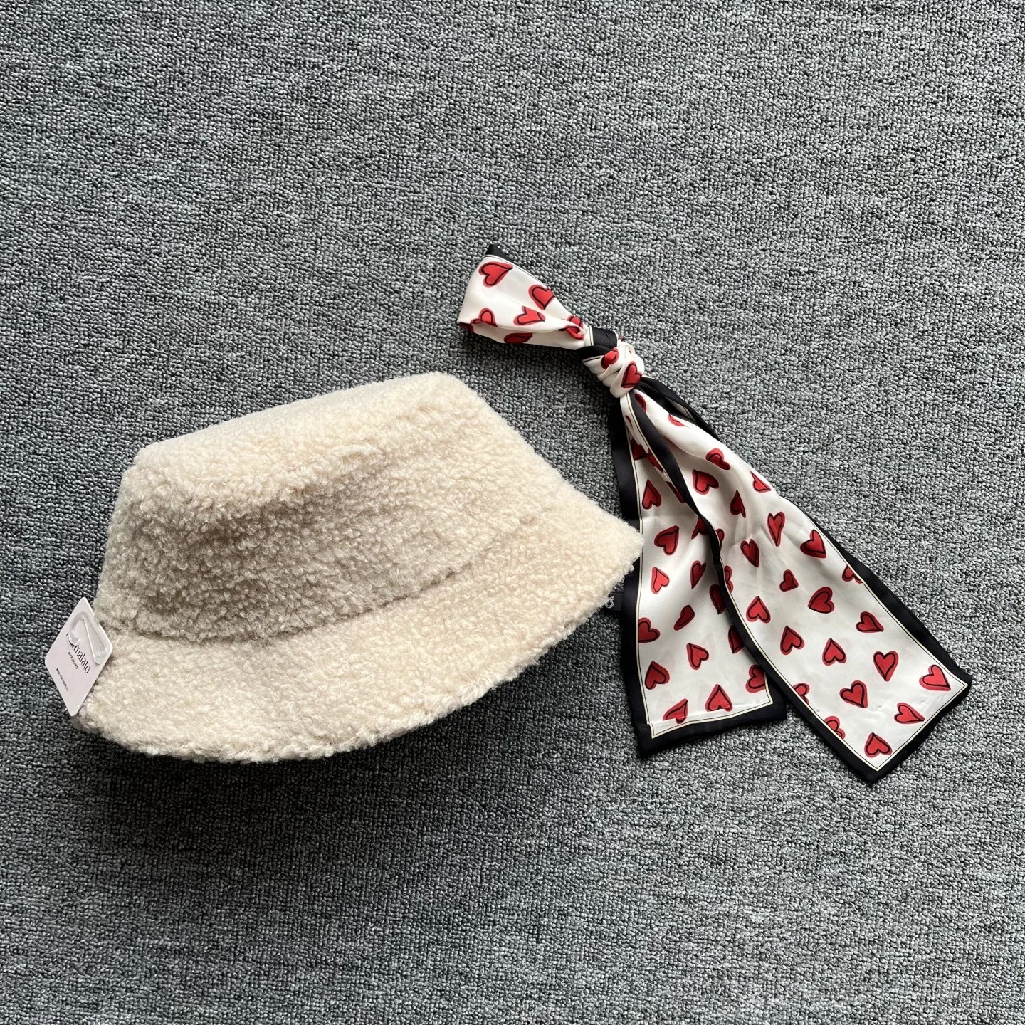 Elegante y Cálido Sombrero de Pescador de Piel de Cordero para Otoño e Invierno, Sombrero de Ala Ancha con Parte Superior Pla...