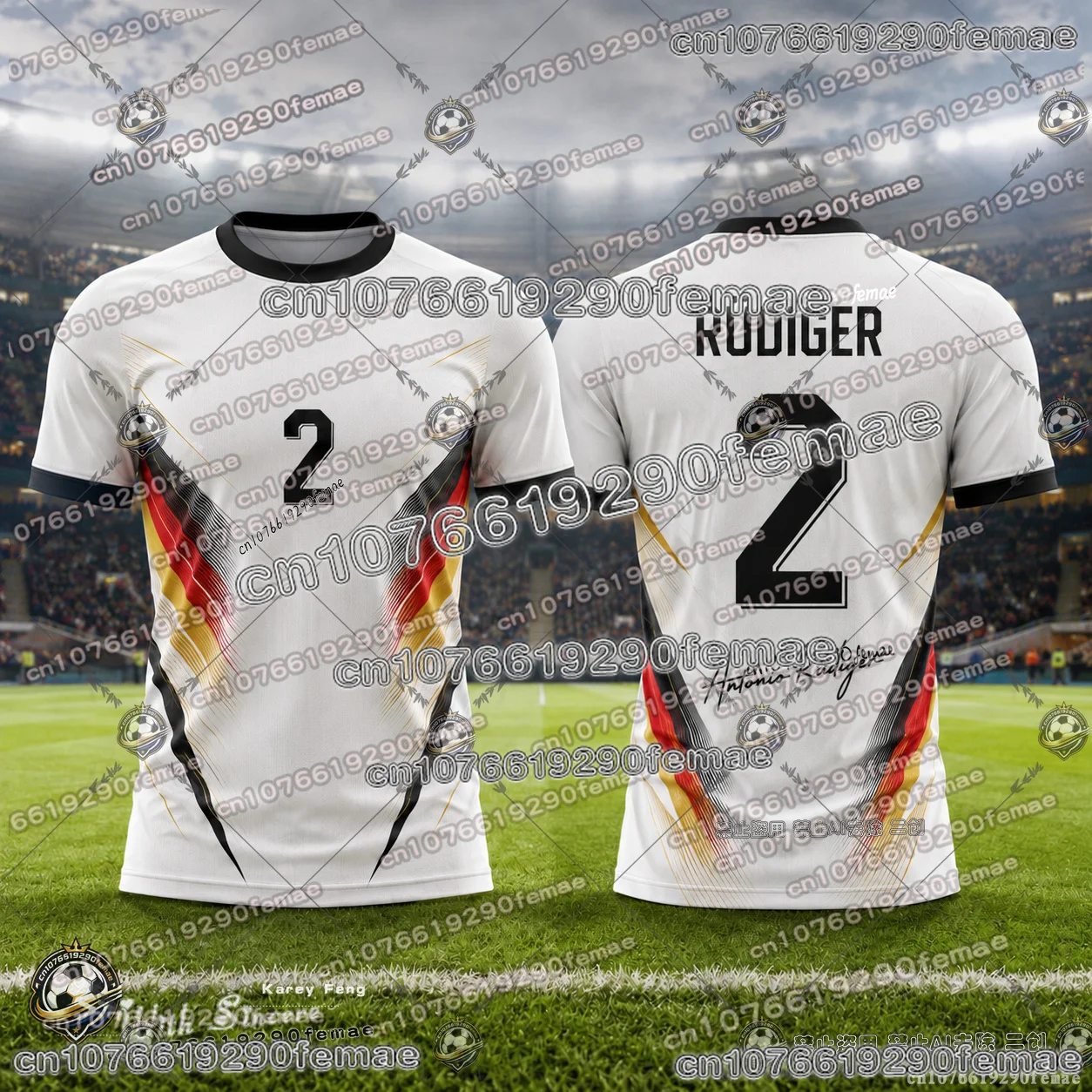 New 2026 Germany Football Team Jersey Special Edition Casual Sports Tee Breathable Comfortable Soccer Shirt for Kids Adults
