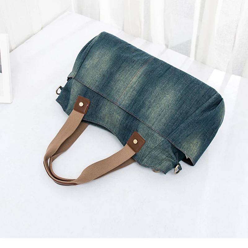 Annmouler Luxury Bags for Women Fashion Large Capacity Handbag Denim Tote Bag Female Shoulder Bag sac a main femme 2022 Purse