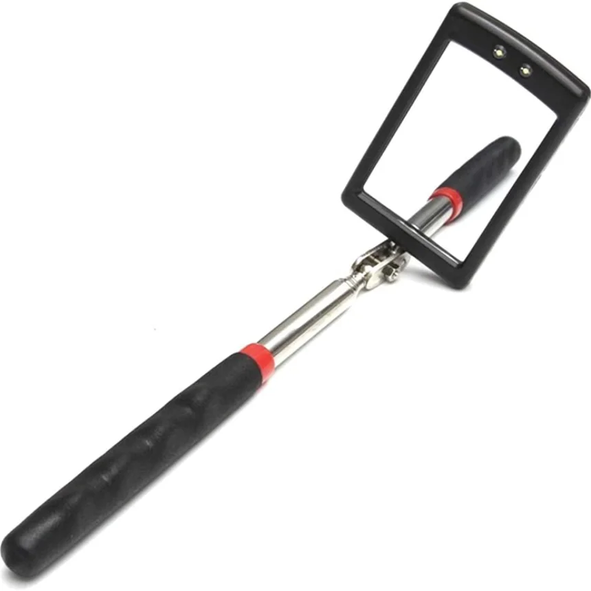 

Car Telescoping Inspection Mirror Portable Endoscope with 2LED Light 360° Auto Chassis Angle View Automotive Detection Tool 1set