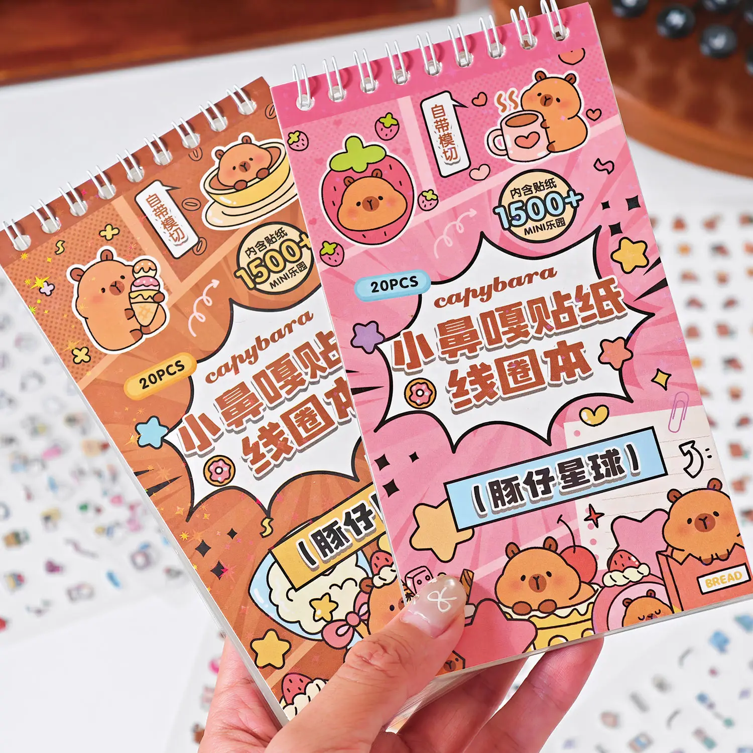 20 ورقة Kawaii الكرتون ملصق صغير لفائف يموت قطع كتاب ملصقات DIY بها بنفسك ألبوم Diary سجل القصاصات لطيف الأطفال ملصقات الأظافر #4