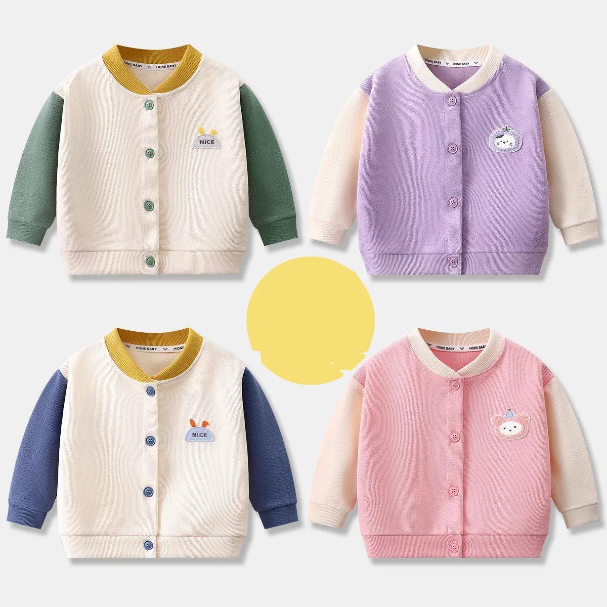 Autumn Knit Cardigan Coats New Kids Single-breasted Cotton Outerwear Spring Knitwear Baby Boys Girls Jackets Clothes 0-4 Years