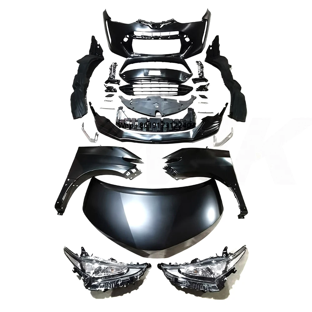 For Overlord 06-15 Upgrade 16 Old and New Surrounded Front Lip Bumper in Plastic ABS for LX Prado Rear Bumper As Well
