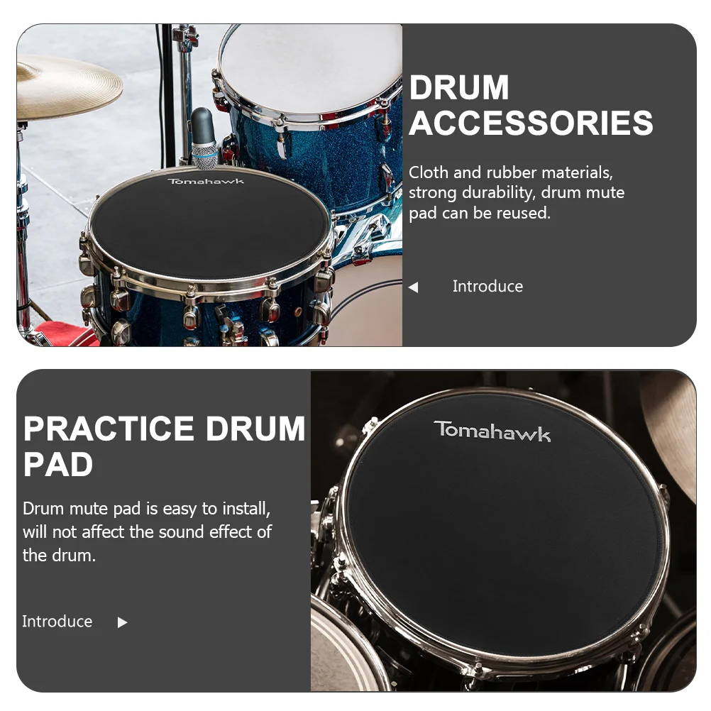 Drum Pad Drum Mute Pad Gummi Drum Übungs pad Ersatz Drum Zubehör zur Verbesserung der Schlagzeug fähigkeiten