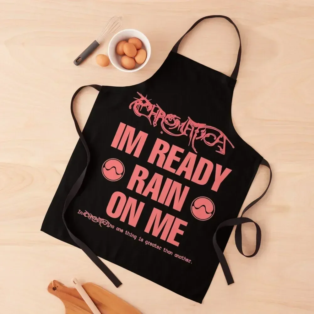 

Rain On Me Chromatica and Sine Wave Apron For Nail Stylist Things For The Kitchen Home Cleaning Apron