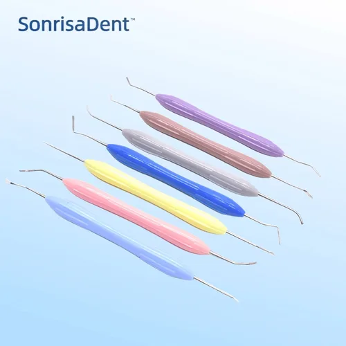 Imagen 2 del producto Herramienta Dental, espátulas de resina, instrumentos compuestos, relleno de resinas de silicona, Material Dental de restauración estética para dentista