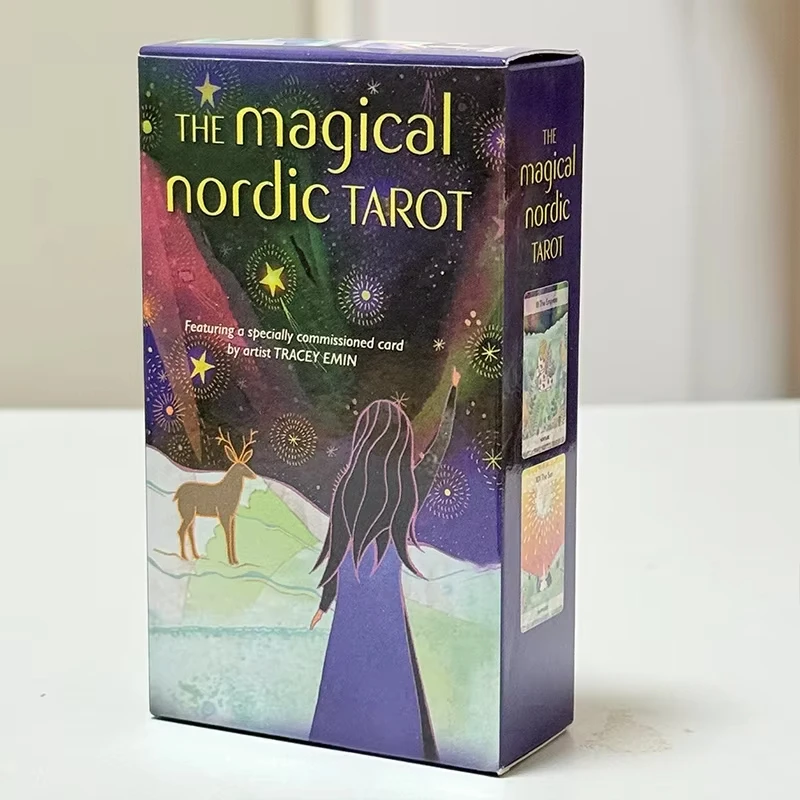 

The Magical Nordic Tarot Cards 10*6.3cm A 79 Deck Inspired By Old Nordic Myths and Folklore Divination Game Cards