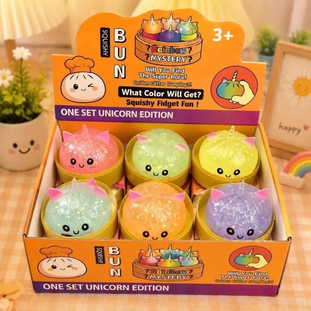 Random Slow Rebound Dumpling Squishy Toy Realistic Soft Dumpling Squeeze Toy Simulated Colorful Reduce Pressure Toy Gift Giving
