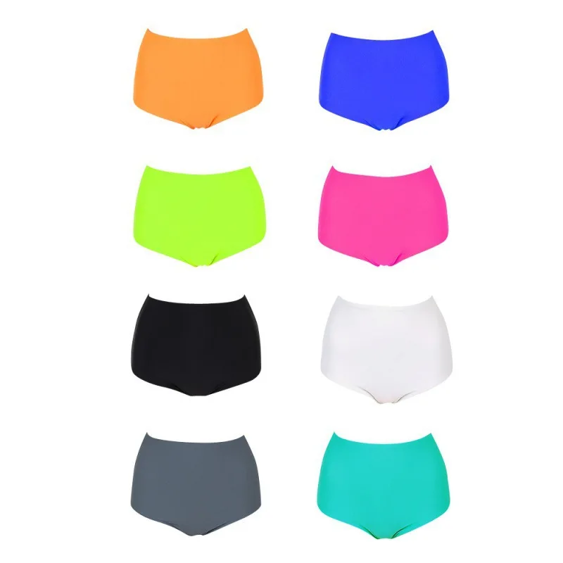 Swimwear Women's High Waisted Bikini Swim Bottoms Full Coverage Tankini Swimsuit Bottoms Dance Briefs Teens Girls