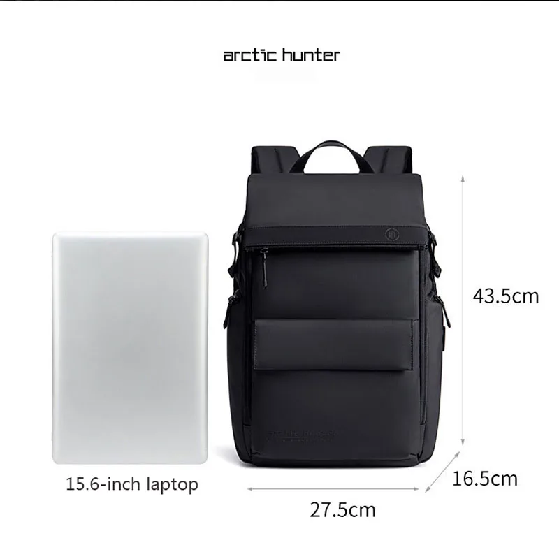 ARCTIC HUNTER New 15.6-inch Laptop Backpack USB Men Business Travel Bag Large Capacity Leisure and Entertainment Youth Backpack