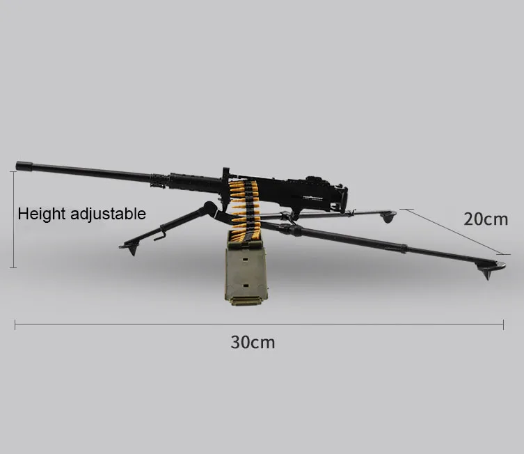 1:6 Browning M2 Heavy Machine Gun 1/6 4D Model US Army Soldier Weapon for Action Figure