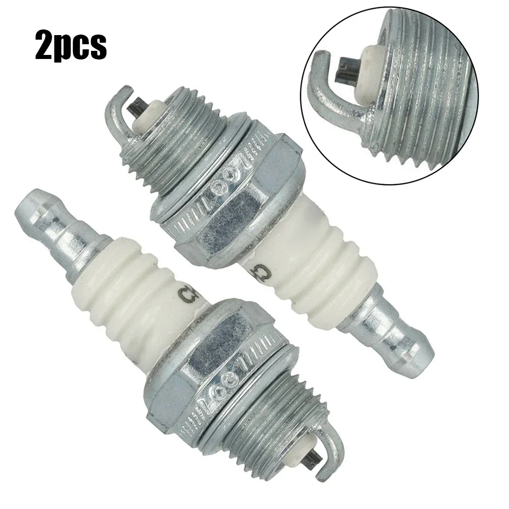 

2pcs Lawn Mower Spark Plugs For RCJ7Y Spark Plug Multipacks High Quality Garden Power Equipment Accessories