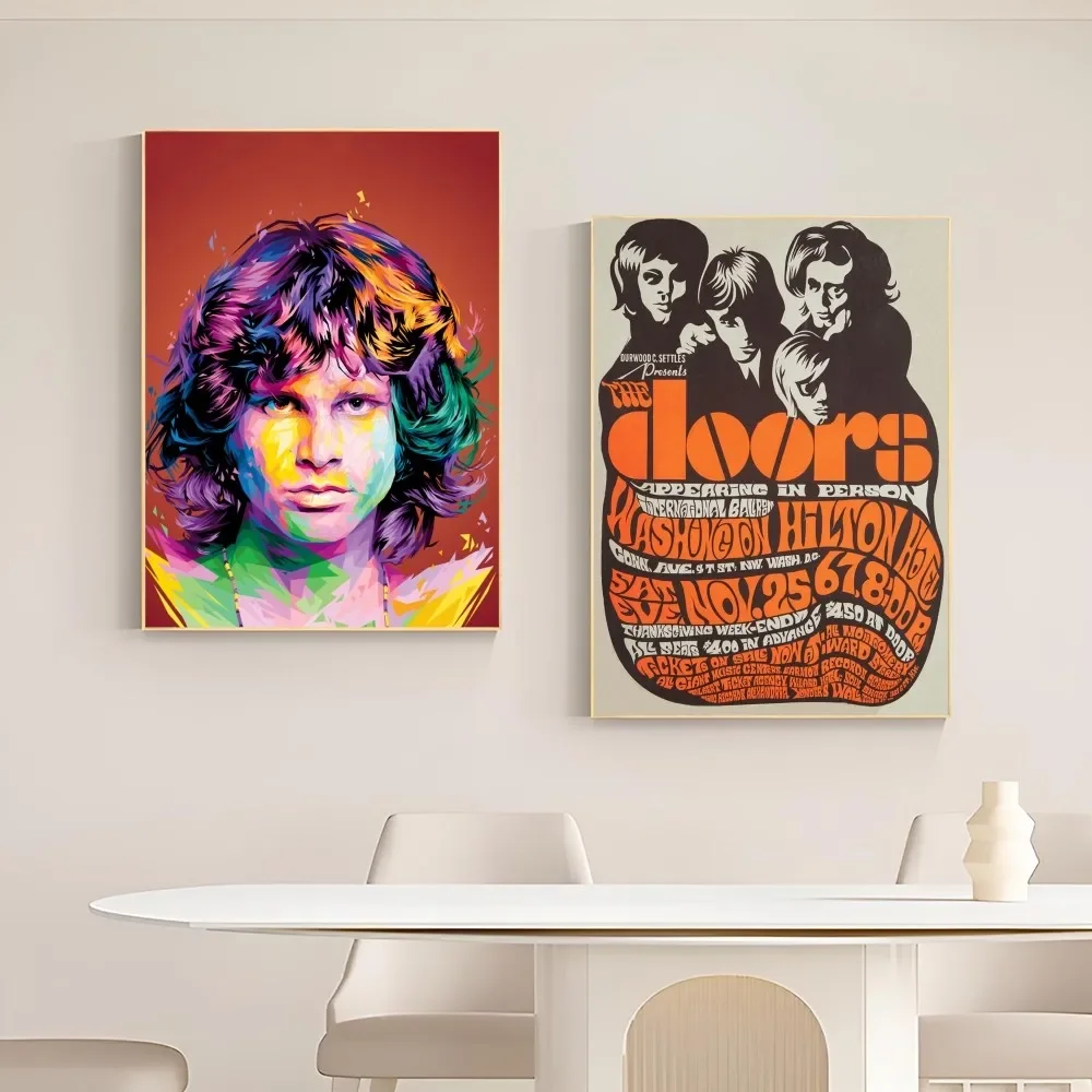 1pc The Doors Jim Morrison Poster Good Quality Prints And Posters Vintage Room Home Bar Cafe Decor Aesthetic Art Wall Painting