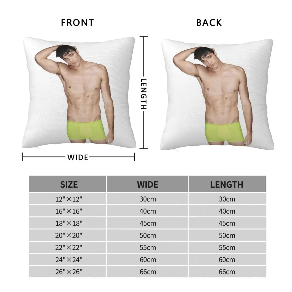 Kissing Booth Jacob Elordi Square Pillowcase Polyester Linen Velvet Pattern Zip Decor Pillow Case Home Cushion Cover 18