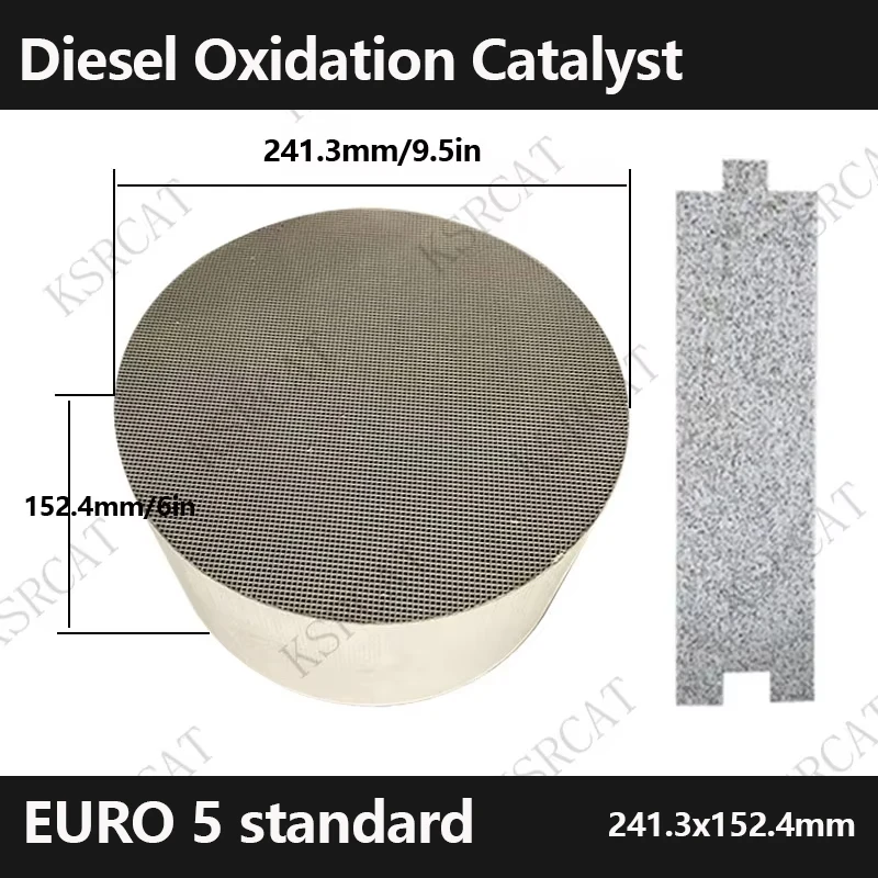 

Diesel Oxidation Catalyst 241.3x152.4 400cpsi/cell high quanyity Honeycomb Ceramic Auto Catalyst Converter