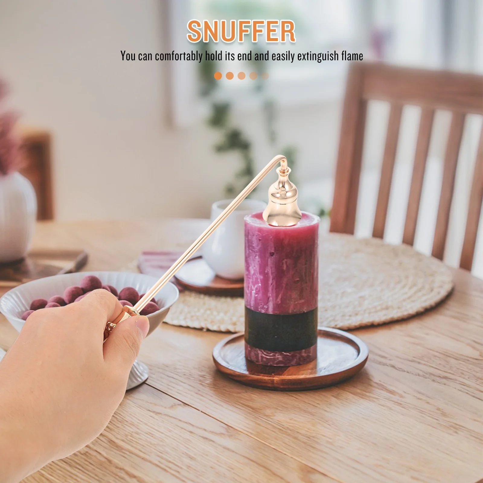 السنافر خمر مقبض طويل لهب السنافر ل جرة معطرة الشاي ضوء الشموع ديكور المنزل ملحق الفتيل المعدني #1