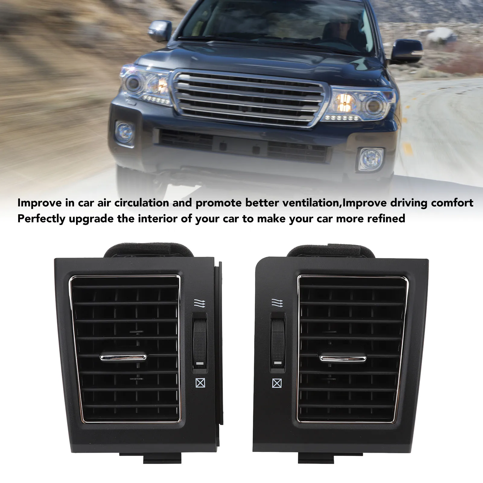 

55650‐60141 Защита от трещин, царапин, приборная панель, вентиляционная решетка, улучшенная вентиляция, бесшовная, подходит для Cruiser LC200