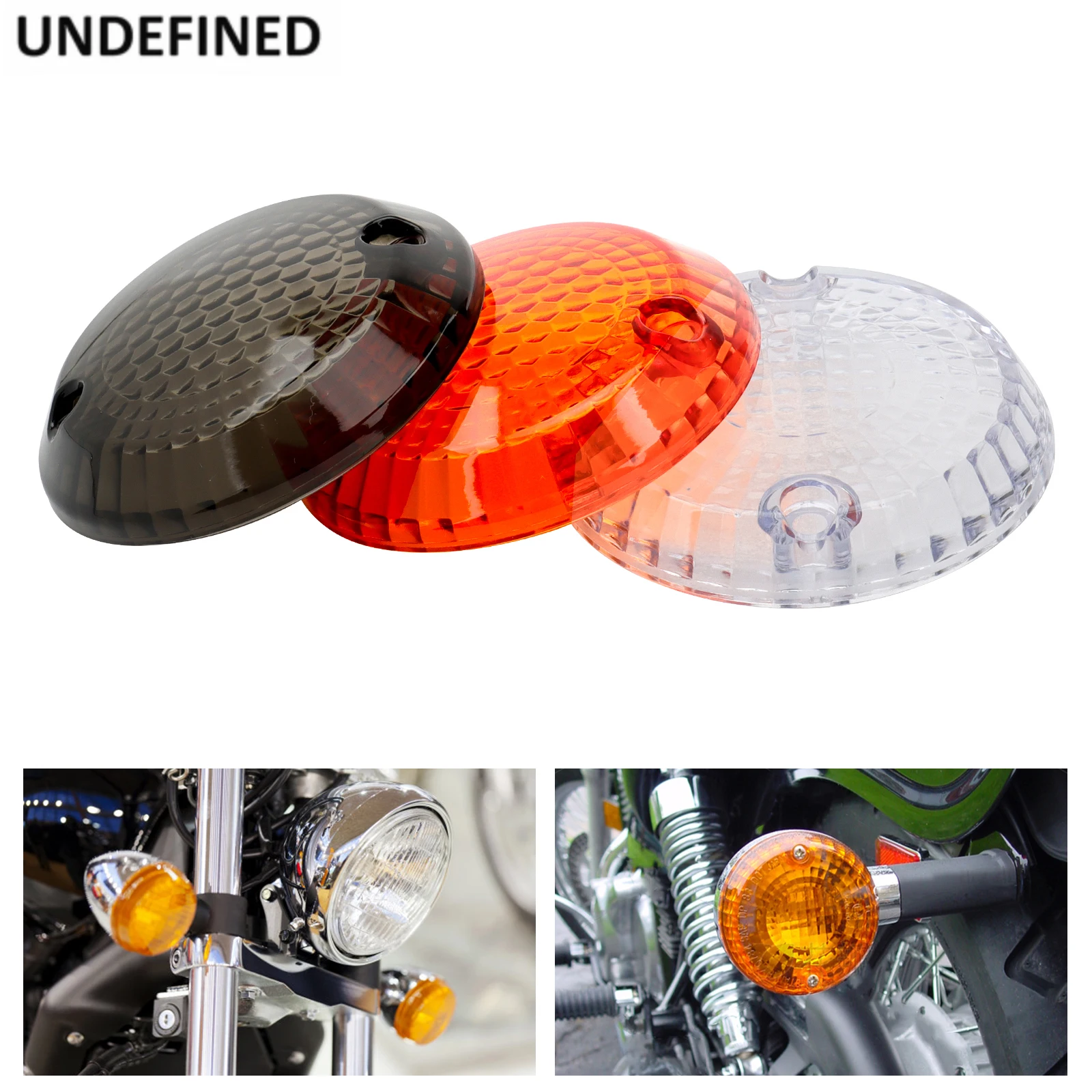 Turn Signal Lens Indicator Light Cover For Suzuki Intruder 1500 / VL1500 1400 / VS1400GL Marauder 800 / VZ800 Boulevard Cruisers