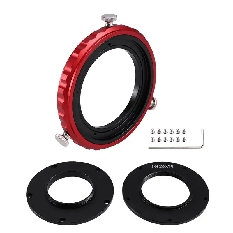 CAA 360 ° Degree Rotator Camera Angle Adjuster 3 In 1 Gyratory Device For Astronomical Telescope Threaded Ring Highly Recommende