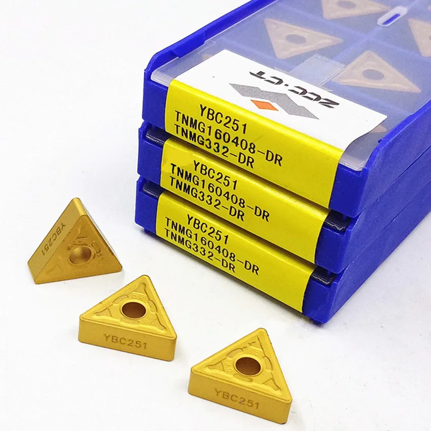 

TNMG160408-DR YBC251/TNMG160412-DR YBC251/TNMG160408-DR YBC252/TNMG160412-DR YBC252 ZCC.CT CNC carbide inserts 10pcs/box