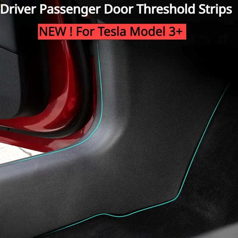 

Door Entry Guards Seat For Tesla Model 3 Highland 2024 Carpet Dirty Proof Trim Trunk Sills Plate Cover Scuff Protection Cover