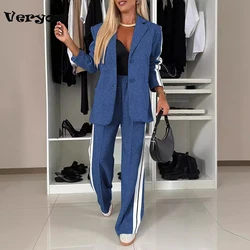 Fashion 2 Piece Sets Women Outfit Female Long Sleeve Jacket Blazers Pants Woman Sports Set Tracksuit Set