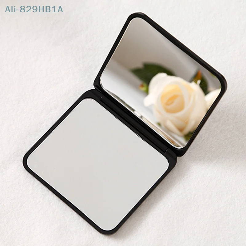 Foldable Makeup Mirror Mini Square Makeup Vanity Mirror Portable Hand Mirrors Double-sided Compact Mirror Pocket Cosmetic Mirror