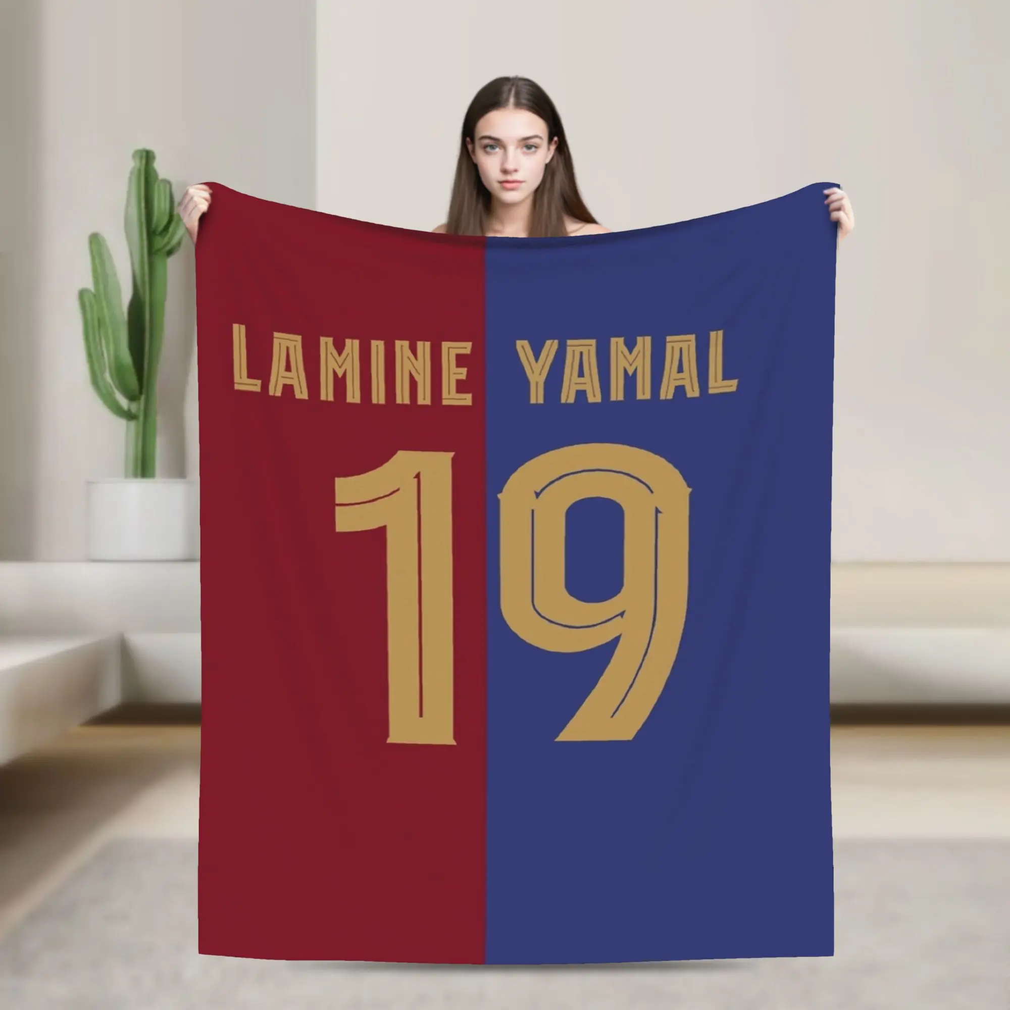 Warm Soft BlanketKids Airplane Travel L-Lamine FootballStar y-Yamal Throw Blanket Couch Chair Sofa Bed Novelty Sofa Bed Cover