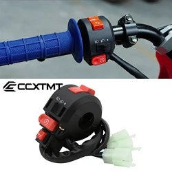 Motorcycle ATV Scooter Start Stop Switch Light Button Turn Signal Light Trumpet Switch For 50-250cc 22mm Handlebar Universal