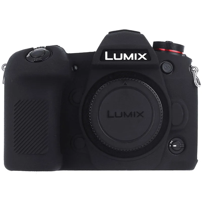 Camera Protective Sleeve Applicable for LUMIX G9 Non-Slip and Dustproof Anti-Collision Litchi Pattern Silicone Case