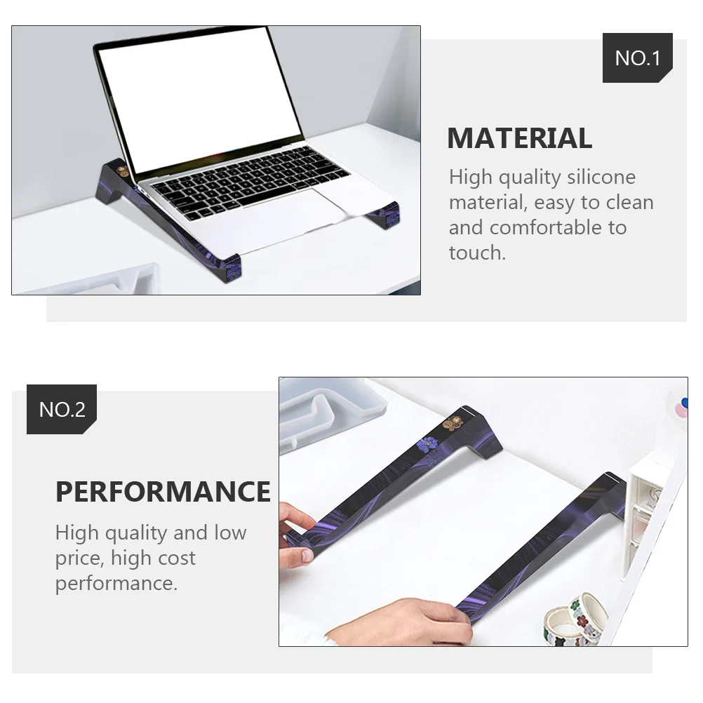 

Crystal Epoxy Mold Silicone Diy Tool For Laptop Stand Making Resin Casting Mould Simple Manual Craft Kit Jewelry Accessory