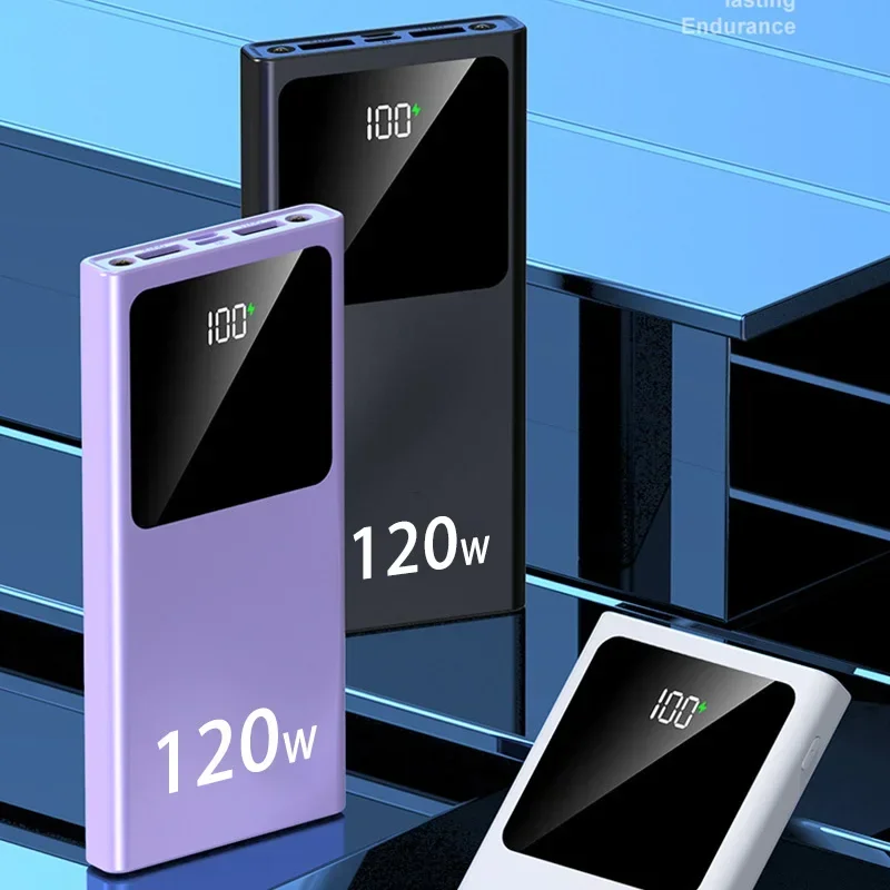 200000mAh 120W Power Bank Super Fast Charging Battery High Capacity Digital Display Power Bank For iPhone Samsung Huawei 2025