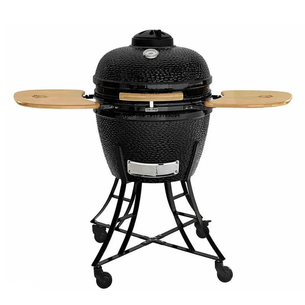TB-24 Inch the Egg Shaped Design BBQ Grill  Outdoor Kitchen Garden BBQ Ceramic Charcoal Grill
