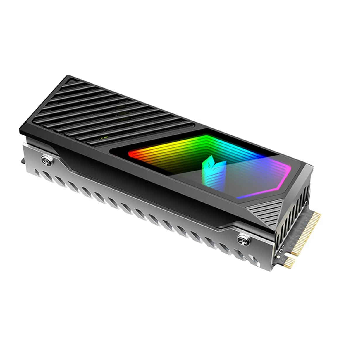 NEUE M2 SSD HDD Kühler ARGB Solid State Drive Wärmeableitung Weste NVME SSD2280 Messing Kühlkörper M2 Kühlkörper mit Lüfter A