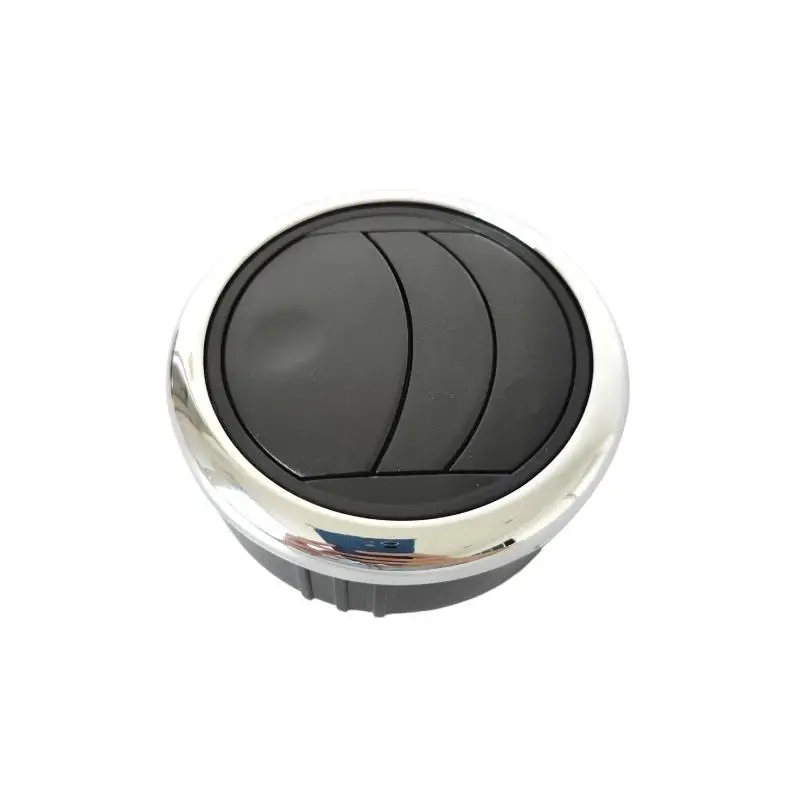 Round Air Outlet Vent Dashboard Knob Style 360 Degree Adjustable For RV Bus Car Boat HVAC System
