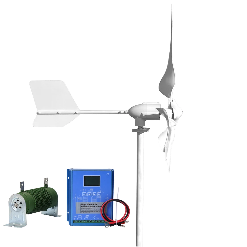 

12v24v48v20000W Horizontal Axis Wind Turbine Generator Kit with MPPT Controller for Home Household Residential Wind Power System
