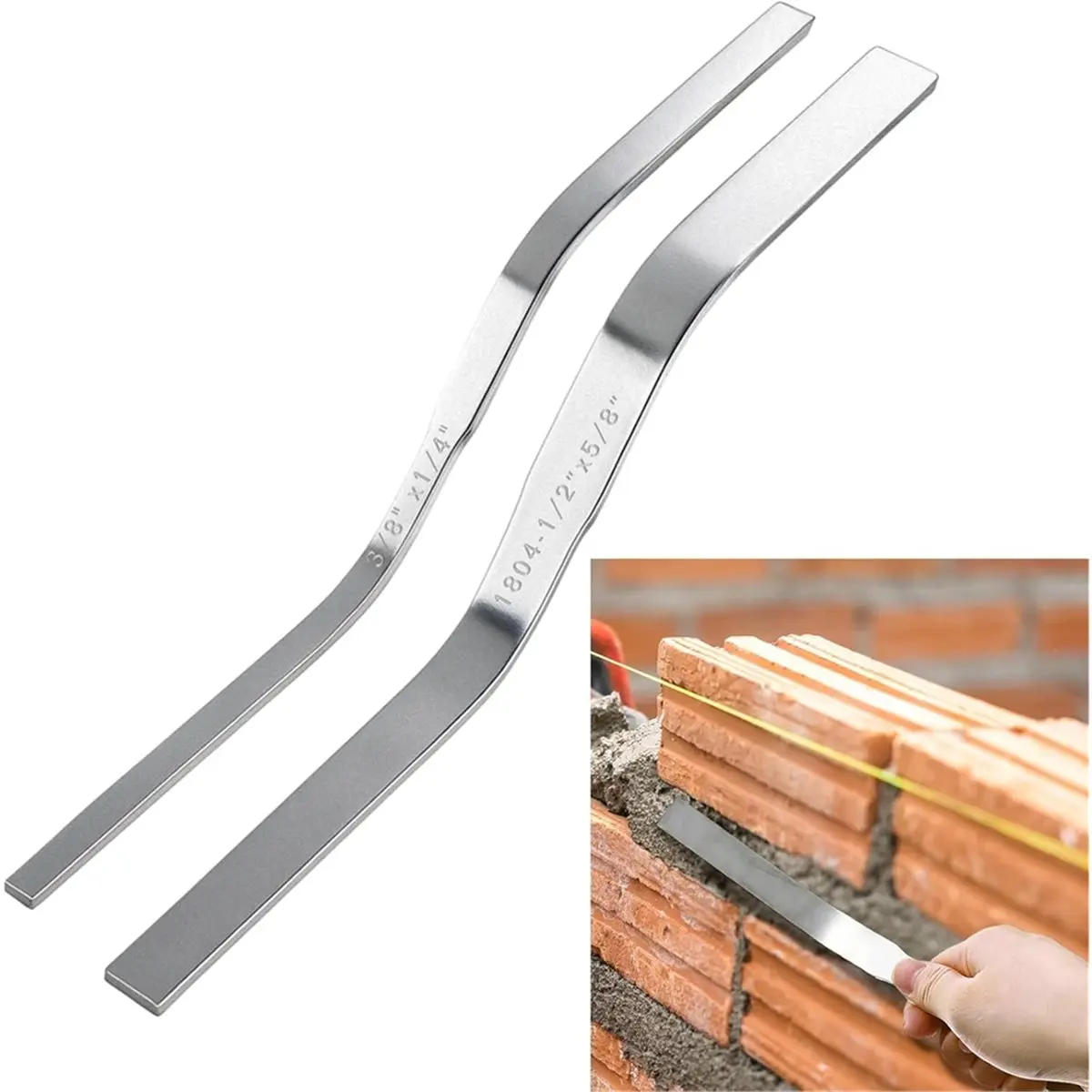 A1175P ~Double Ended Brick Jointer for Cement Pointing Trowel 3/8