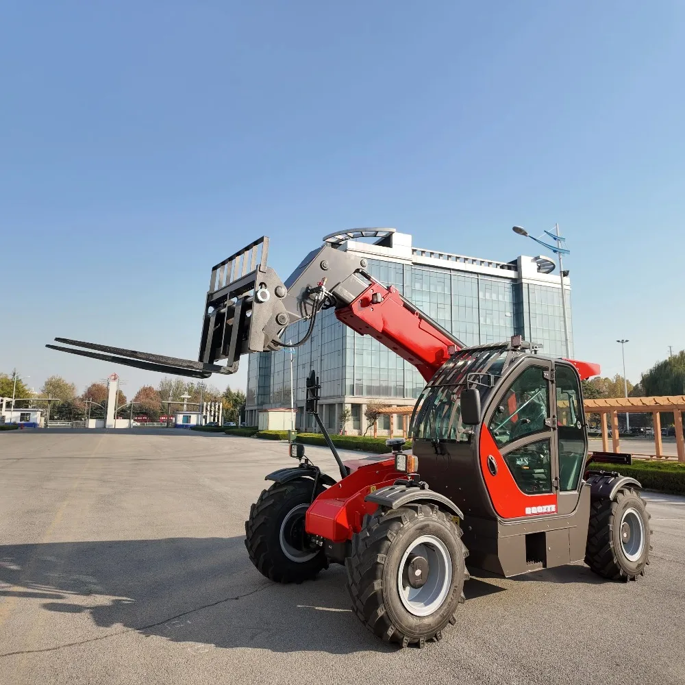 Telescopic Boom Forklift 3500 Kg Load Capacity Telescopic Boom Crab Steering High Efficiency Can Operate in Confined Spaces