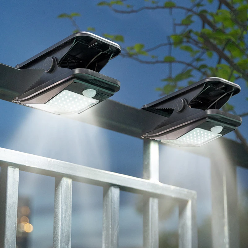 

Новый солнечный светильник-клипса 48/72/112 LED для улицы, суперяркий, с датчиком движения, для двора, сада, террасы, настенный светильник