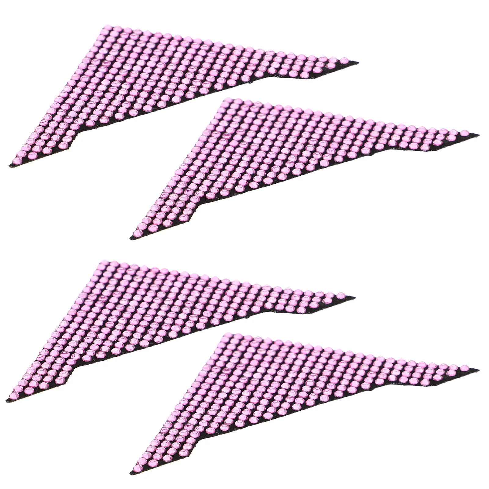 

4pcs Car Door Corner Protector Diamond Embedded Anti-Collision Strip Scratch Resistant Durable Auto Edge Guard Universal Fit For