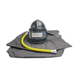 ABS Protective Sand Blasting Helmet Dust Mask Blasting Hood With Temperature Adjusting Device