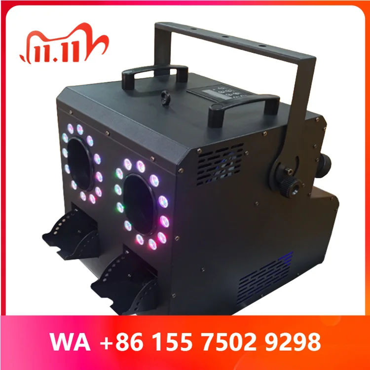 Factory Pri Hot Sale RGBW DMX Bubble hine with LED Light Sour 2-Wheel Smoking Effect IP 65 for Commercial Wedding Use