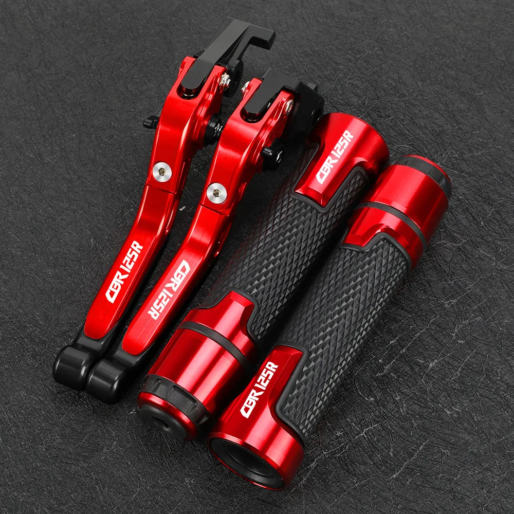 

CBR125R Motorcycle Folding Brake Clutch Levers Handlebar Hand Grips ends FOR Honda CBR 125R 2004 2005 2006 2007 2008 2009 2010